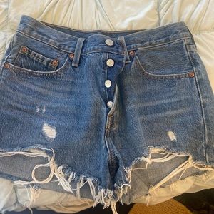 Levi shorts womens 27 high rise